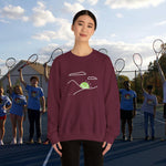 Load image into Gallery viewer, Tennis Sunrise by Cate S Unisex Heavy Blend™ Crewneck Sweatshirt **FREE SHIPPING in December