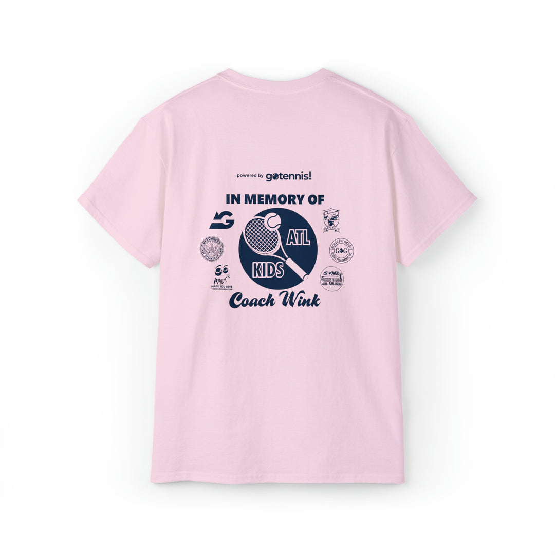 Coach Wink's Let's Go Tennis Shirt 2023* profits are donated to 2024 US Open Trip