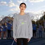 Load image into Gallery viewer, Tennis Sunrise by Cate S Unisex Heavy Blend™ Crewneck Sweatshirt **FREE SHIPPING in December
