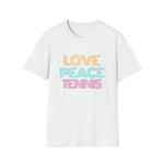 Load image into Gallery viewer, Unisex Softstyle T-Shirt LOVE PEACE TENNIS