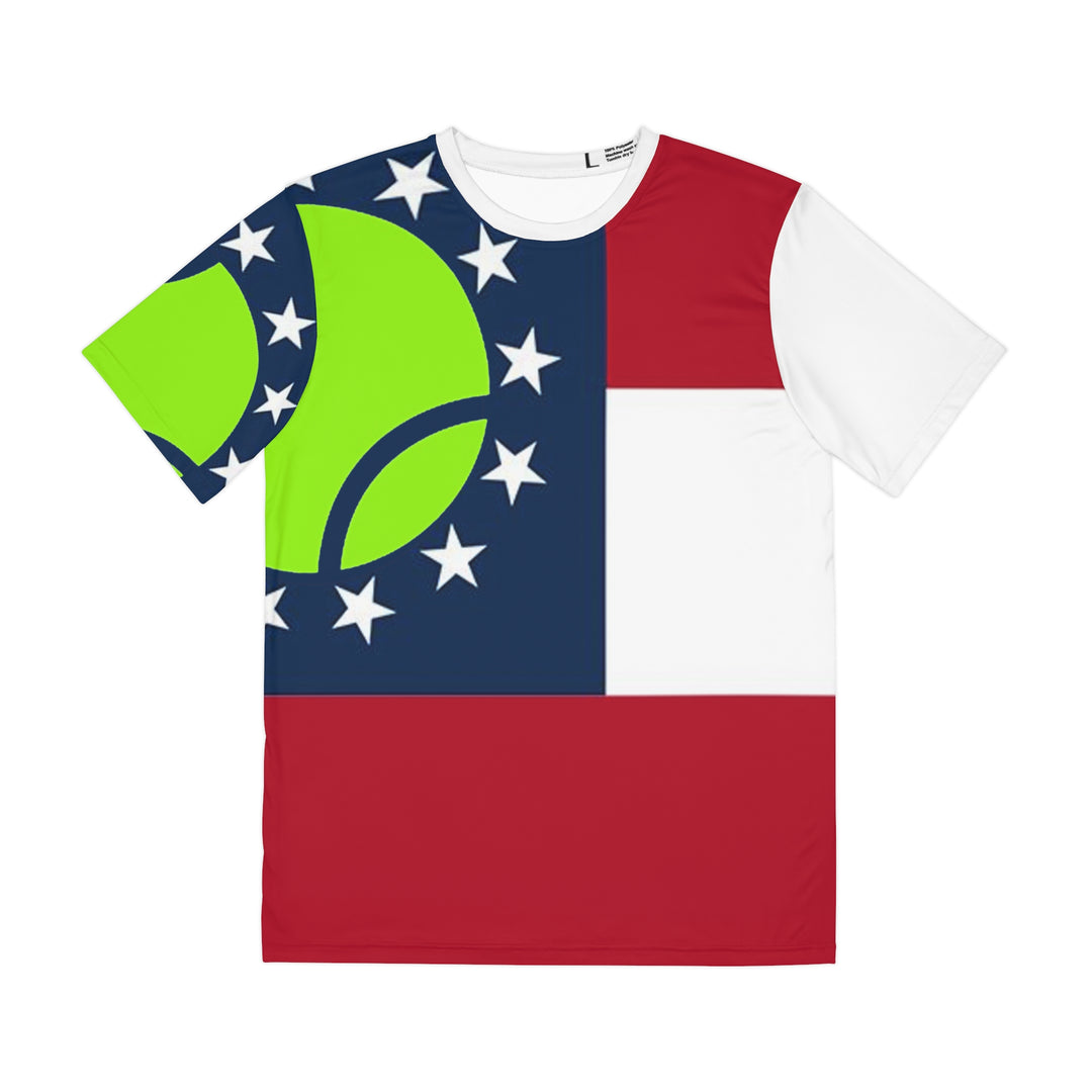 Men's Polyester Atlanta Tennis Flag Tee